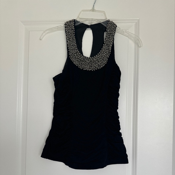 Black & silver beaded top - Picture 1 of 3
